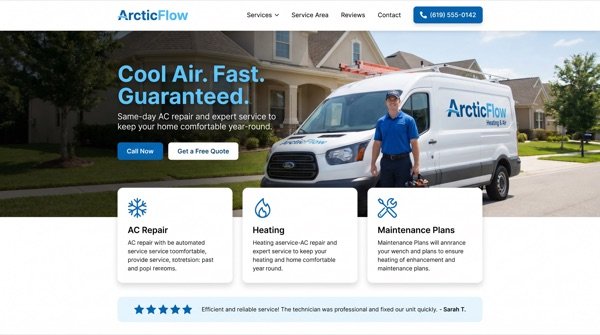 Heating & Air Contractor — Built for the 2 a.m. emergency search.